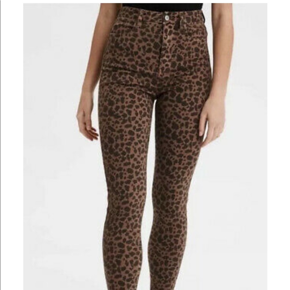 NWOT American Eagle Super HighRise Cheetah Jegging